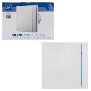 Вентилятор Soler & Palau Silent Design 100 CZ Matt White Blue strip (Голубая полоска)