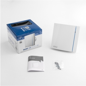 Вентилятор Soler & Palau Silent Design 100 CZ Matt White Blue strip (Голубая полоска)